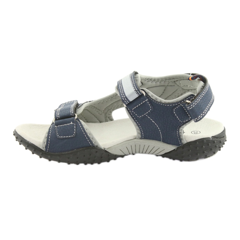 American Club RL18 marineblaue Jungensandalen grau 2