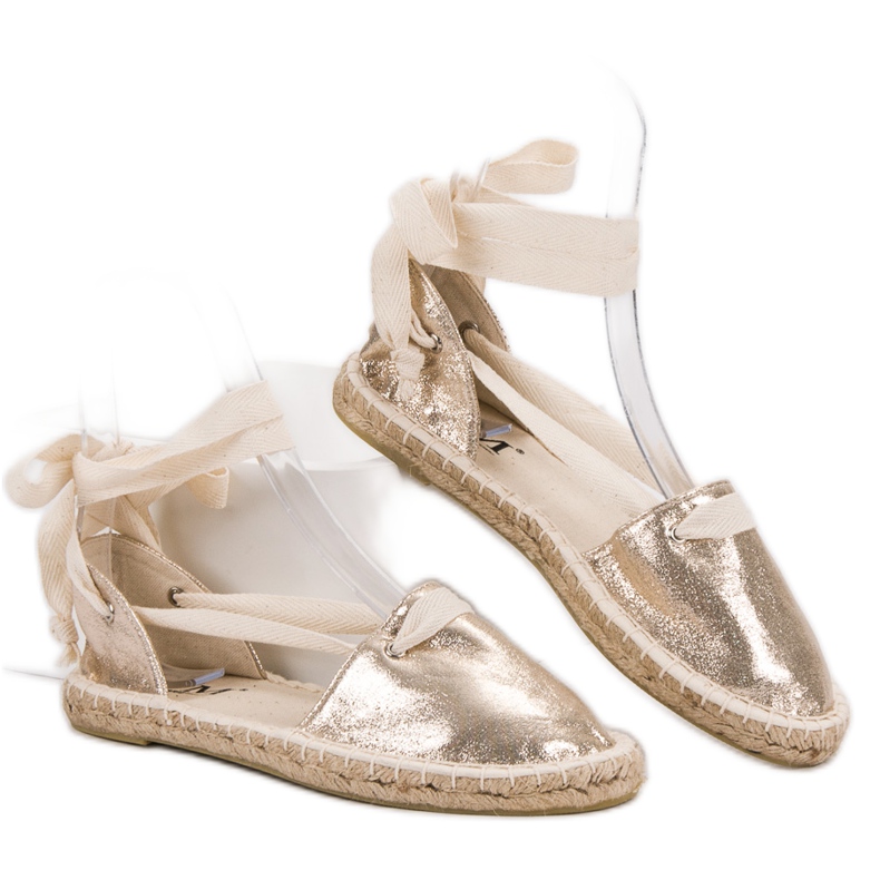 Cm Paris Geknotete Espadrilles gelb 2