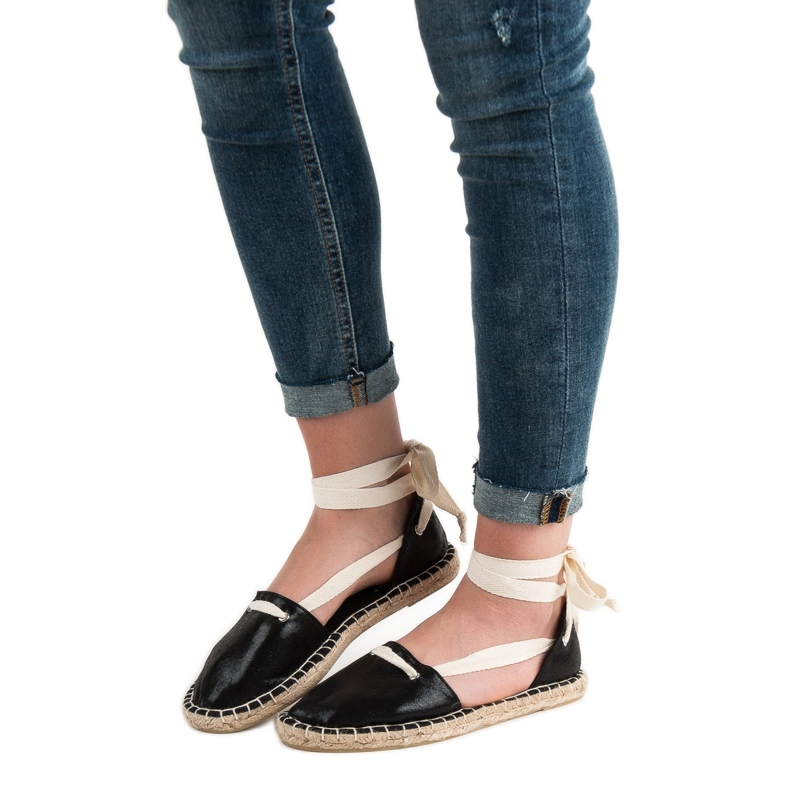 Cm Paris Geknotete Espadrilles schwarz 2