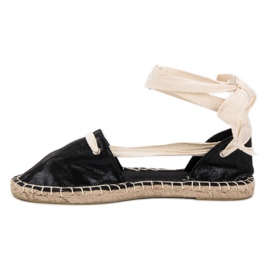 Cm Paris Geknotete Espadrilles schwarz 1