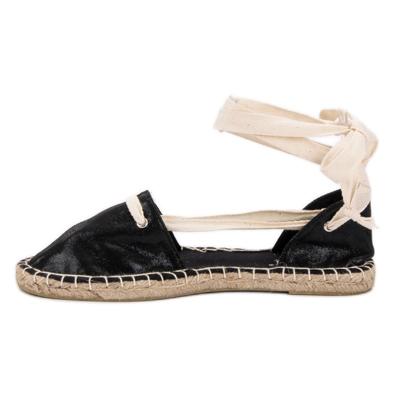 Cm Paris Geknotete Espadrilles schwarz 1