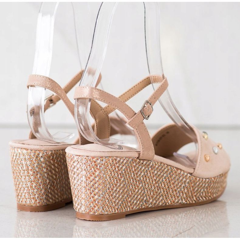 Aclys Lässige Keilsandalen braun 1