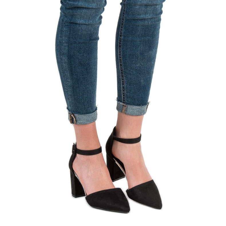 SHELOVET Pumps in Spitz schwarz 2