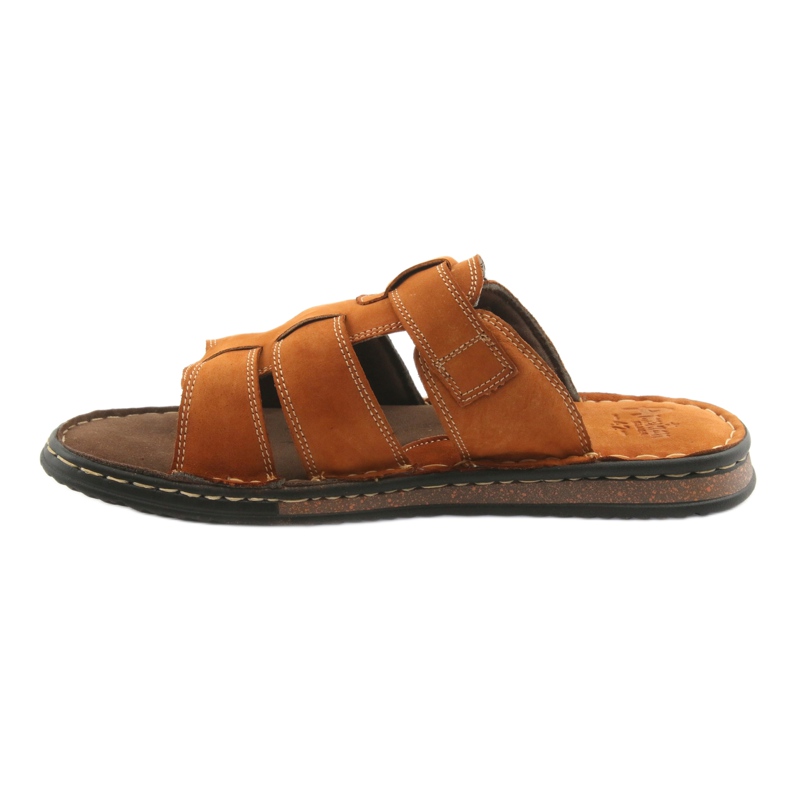 American Club Amerikanische Männer Flip Flops Leichtes Podka06 Brown braun 2