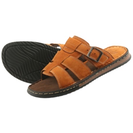 American Club Amerikanische Männer Flip Flops Leichtes Podka06 Brown braun 4
