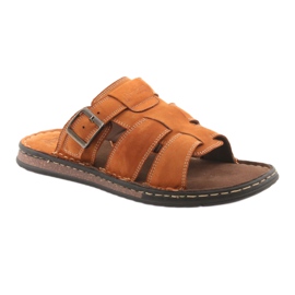 American Club Amerikanische Männer Flip Flops Leichtes Podka06 Brown braun 1
