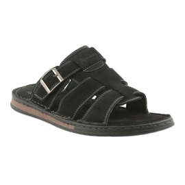 American Club Amerikanische Männer Flip Flops Leichtes Podka06 Schwarz 1