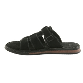American Club Amerikanische Männer Flip Flops Leichtes Podka06 Schwarz 2