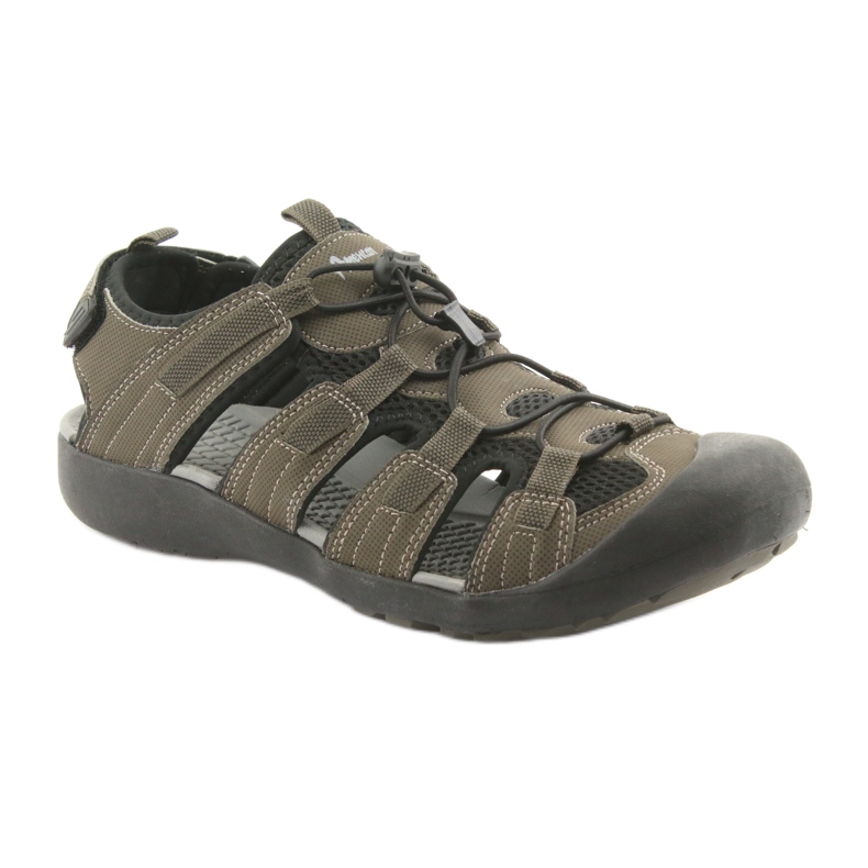 American Club American HL02 Khaki Sportsandalen schwarz mehrfarbig grün 1