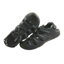 American Club American HL02 marineblaue Sportsandalen 5