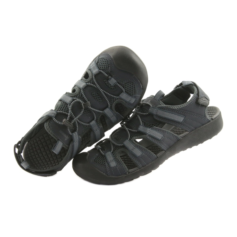 American Club American HL02 marineblaue Sportsandalen 5
