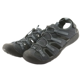 American Club American HL02 marineblaue Sportsandalen 3