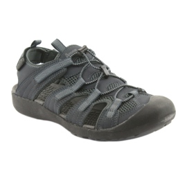 American Club American HL02 marineblaue Sportsandalen 1