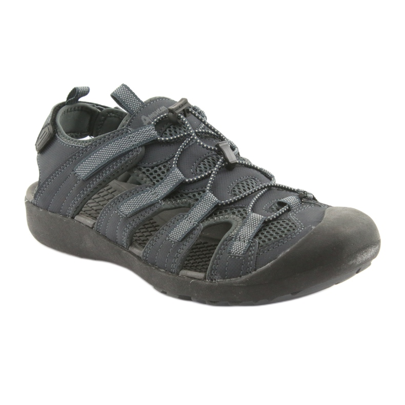 American Club American HL02 marineblaue Sportsandalen 1