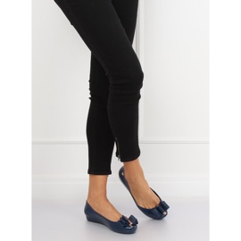 Meliski marineblaue Ballerinas CK87-P Blau 2