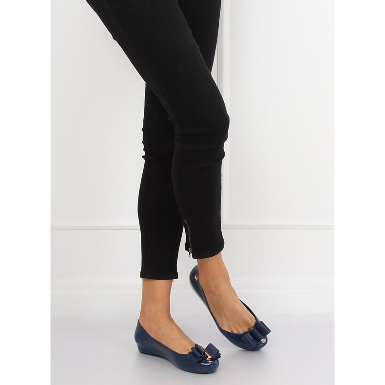 Meliski marineblaue Ballerinas CK87-P Blau 2