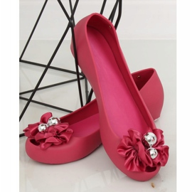 Meliski Ballerinas mit Fuchsia Schleife CK-86P Fuchsia rosa 1