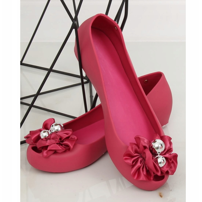 Meliski Ballerinas mit Fuchsia Schleife CK-86P Fuchsia rosa 1