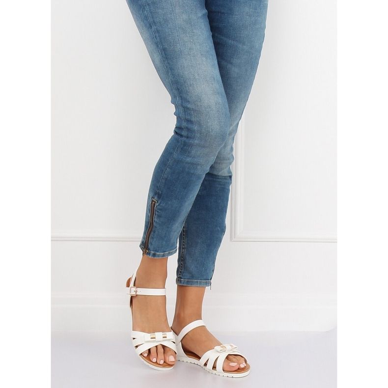 Weiße Damensandalen G210 Weiß 2