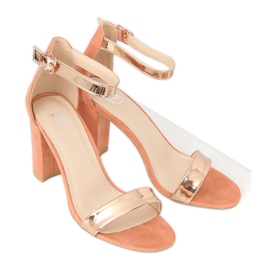 Pink GF-WL-35 Pinke Sandalen am Pfosten rosa 1