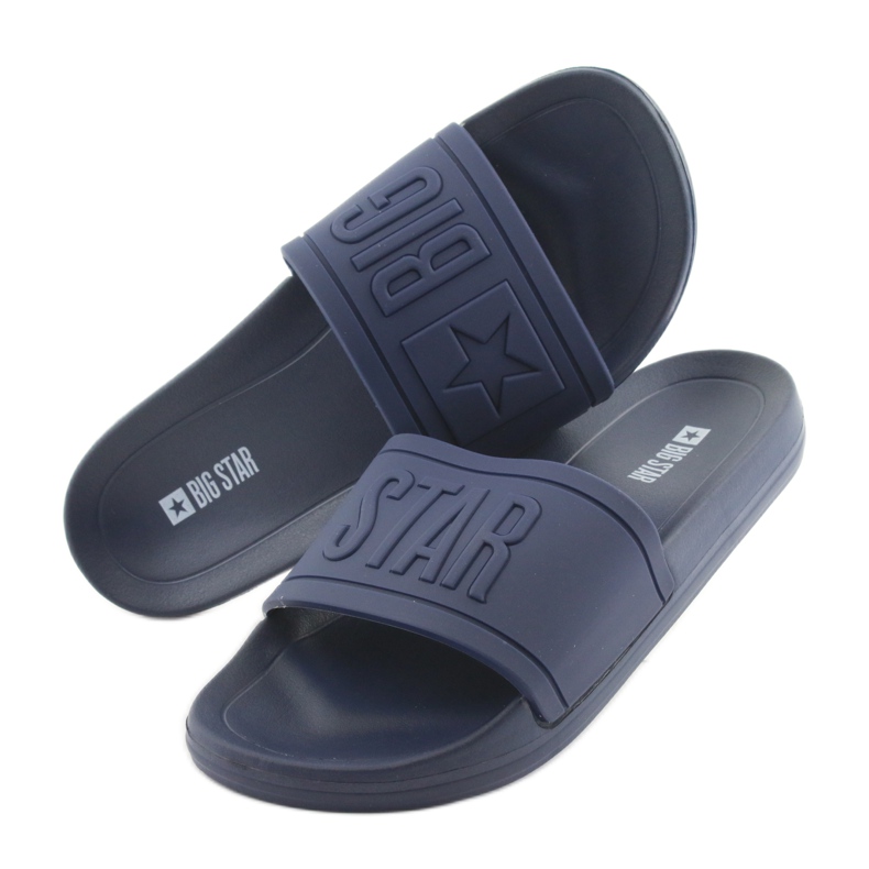 Big Star Hausschuhe profiliert 274A269 marineblau navy blau 4