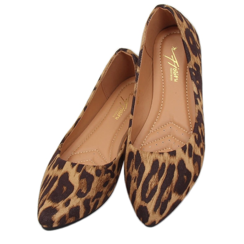 Leoparden-Ballerinas für Damen HH16 Leopard braun 1