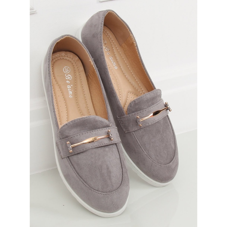 Grau Damen Slipper BJ600-E25 Grau 2