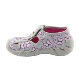 Befado Kinderschuhe 190P087 lila grau 2