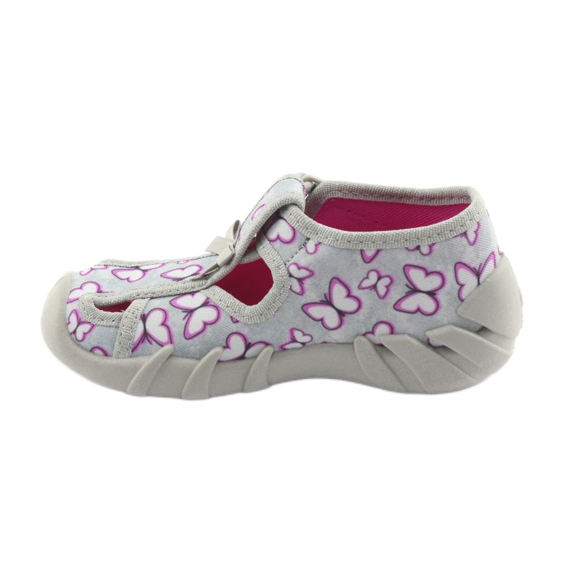 Befado Kinderschuhe 190P087 lila grau 2