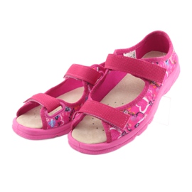 Befado Kinderschuhe 869X132 blau gelb rosa 3