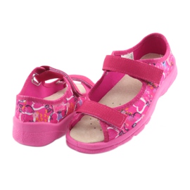 Befado Kinderschuhe 869X132 blau gelb rosa 4