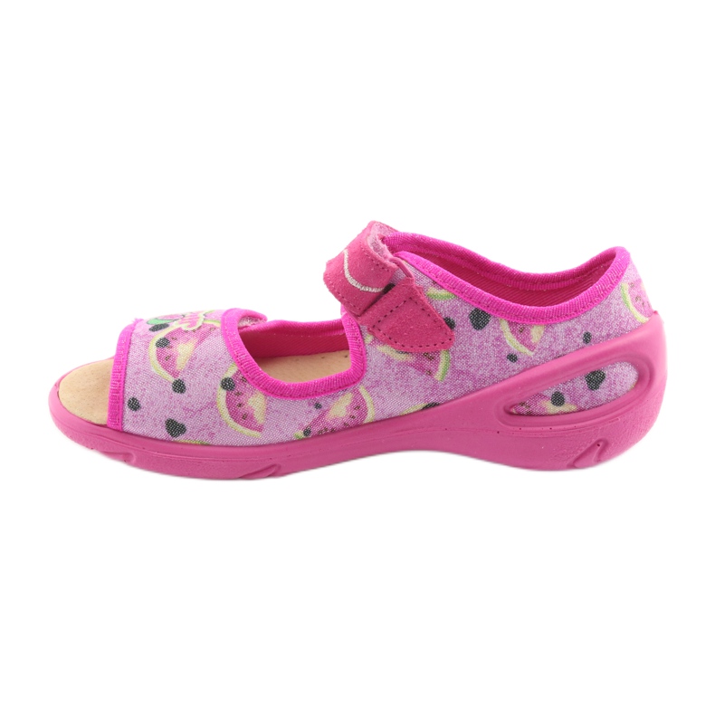 Befado Kinderschuhe PU 433X030 grün gelb rosa 2