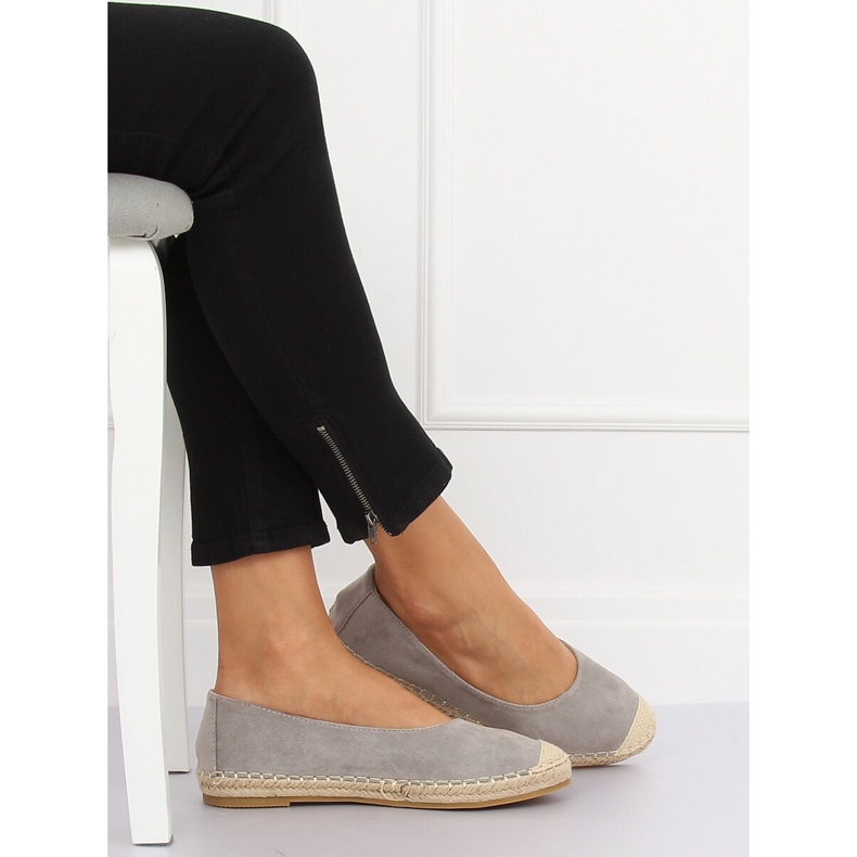 Graue Ballerina Espadrilles N-2980 Grau 1