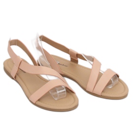 Damensandalen beige und pink 938 Beige 1