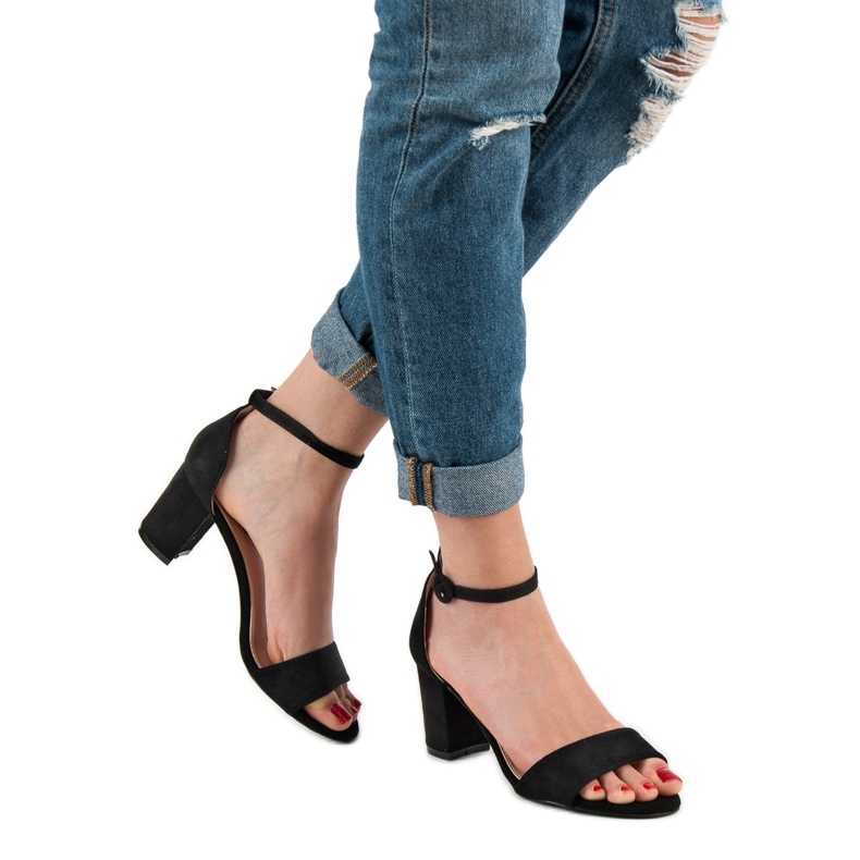 Stylische VICES Sandalen schwarz 2