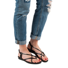 Camo Schwarze Sandalen zum Hineinschlüpfen 2