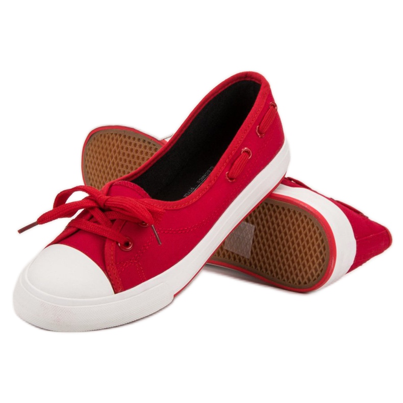 J. Star Stilvolle niedrige Sneakers rot 2