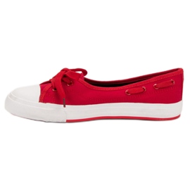 J. Star Stilvolle niedrige Sneakers rot 1