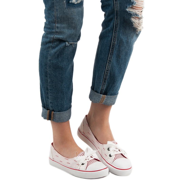 J. Star Weiße niedrige Sneakers 2