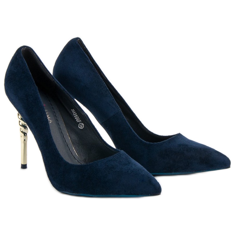 GUAPISSIMA Marineblaue High Heels 1