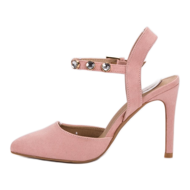 Kylie High Heels mit freiliegendem Absatz rosa 2