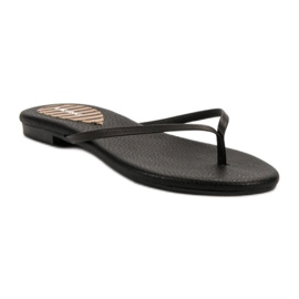 SHELOVET Klassische Flip-Flops schwarz 1