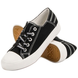 SHELOVET Niedrige Turnschuhe schwarz 1