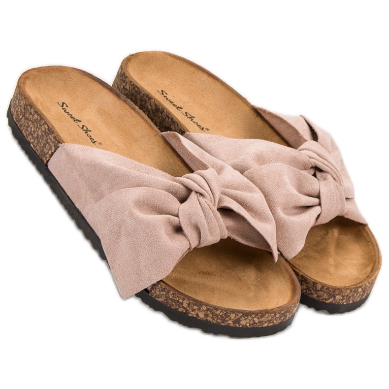 Sweet Shoes Wildleder Hausschuhe braun 1