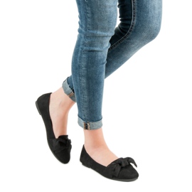 Queen Vivi Ballerinas aus Wildleder schwarz 2