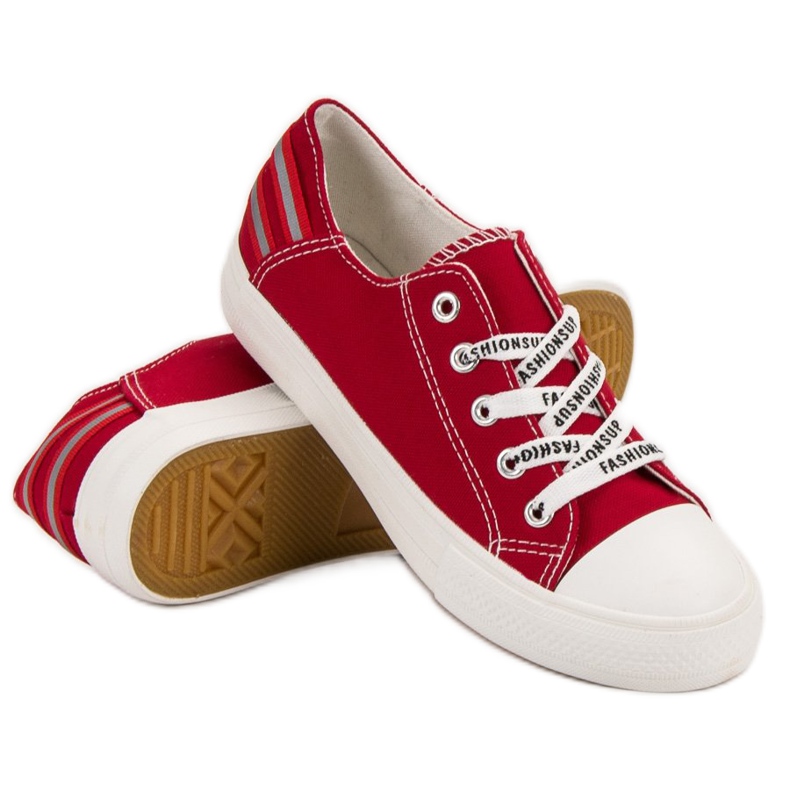 SHELOVET Niedrige Turnschuhe rot 1
