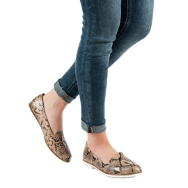 SHELOVET Lordsy Snake Print braun 2