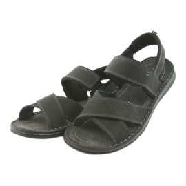 Riko Leder -Männer Sports Sandalen schwarz 852 3