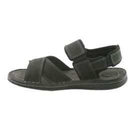 Riko Leder -Männer Sports Sandalen schwarz 852 2