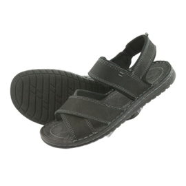 Riko Leder -Männer Sports Sandalen schwarz 852 4
